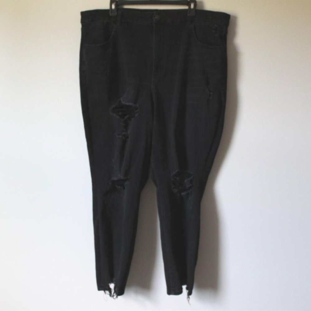 American Eagle Curvy Super Hi Rise Jegging Jeans Distressed Plus Size 24 H13693 - Picture 2 of 11